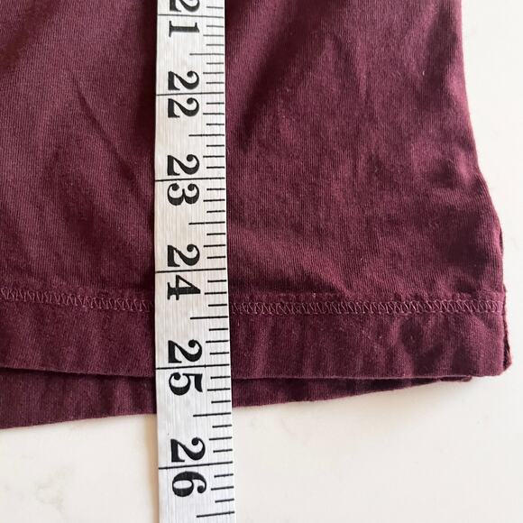 AllSaints Vidal Burgundy Maroon Short Sleeve Men’s Polo Shirt Size Medium - Picture 7 of 9